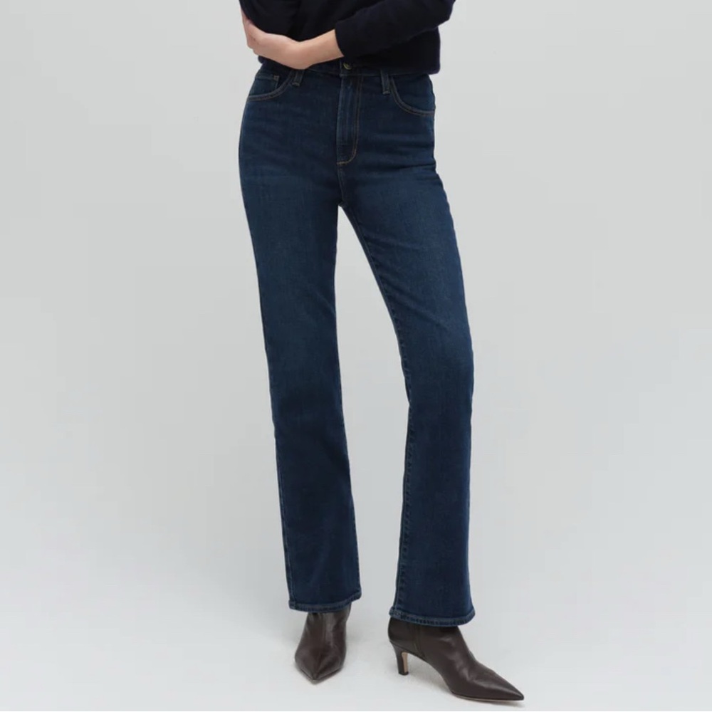 Favorite Daughter Dark Blue Straight Leg Jeans